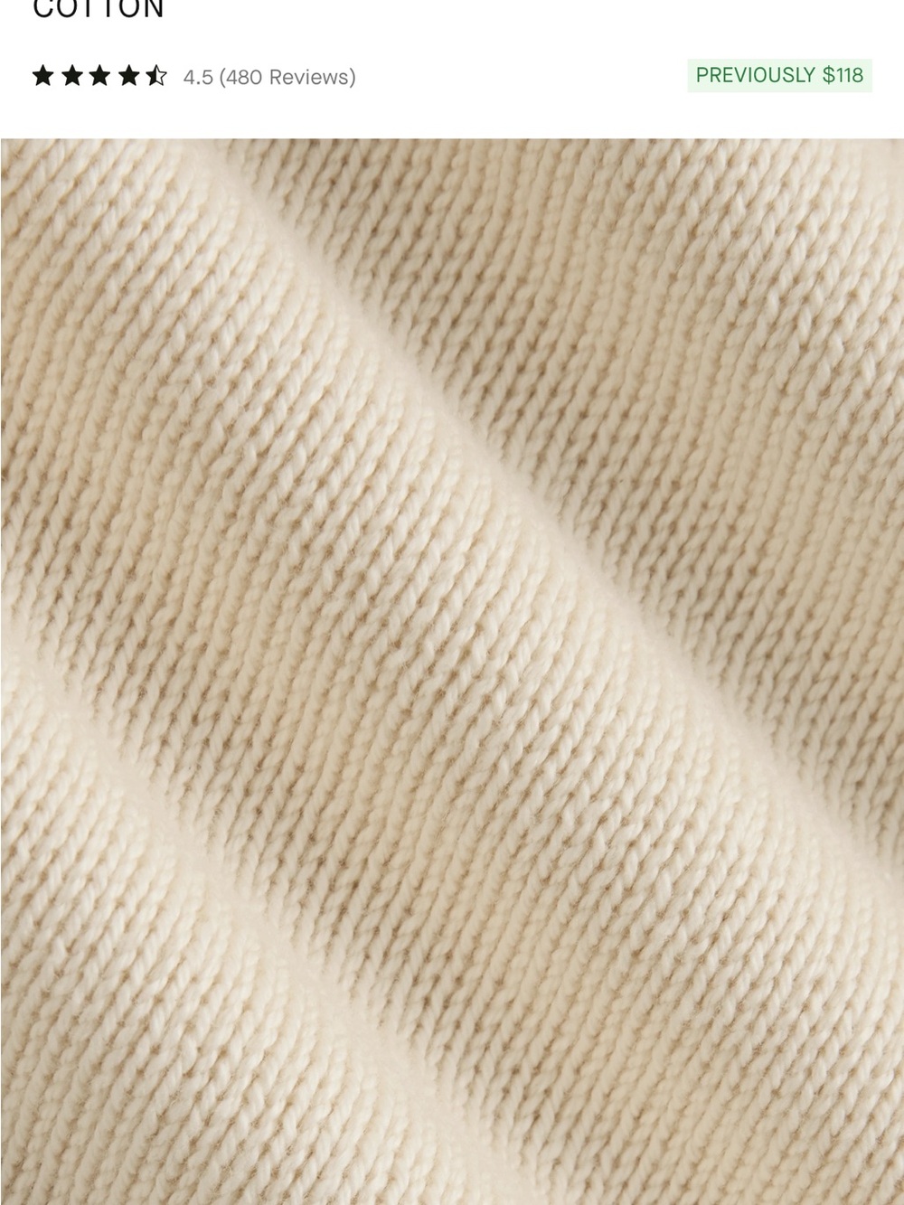 EVERLANE THE COTTON HONEYCOMB SQUARE CREW - Picture 6 of 11